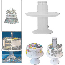 2 In 1 Surprise Popping Cake Stand Kids Birthday Cake Holder With Pull-ring
