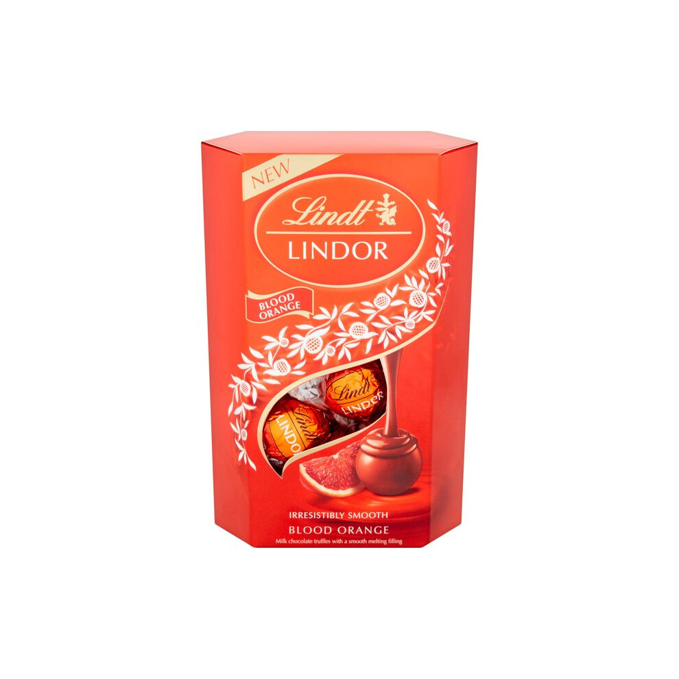 Lindt Lindor Blood Orange Chocolate Truffles Box 200G