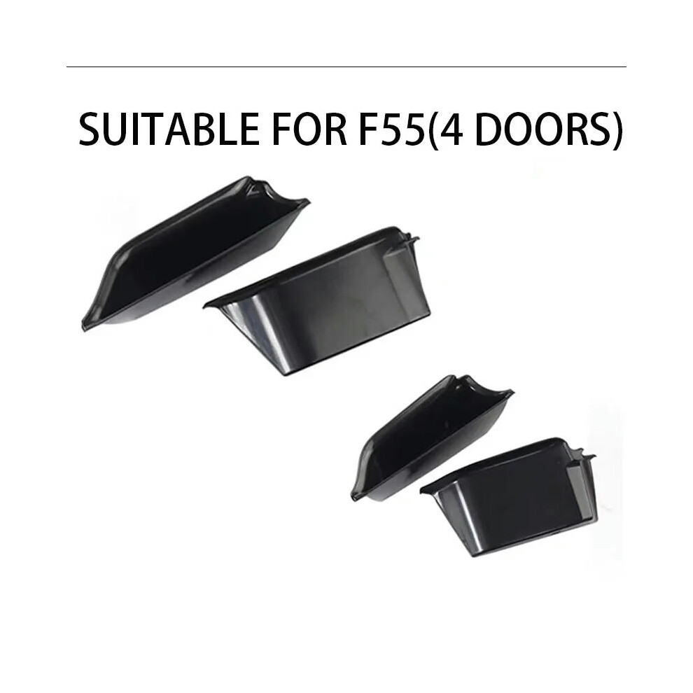 (F55 4PCS) Storage Box For Car Door Handle Support For Mini Cooper F56 F55  Front and Rear Hold Phone Key Seat Organizer Box Car Accessorie