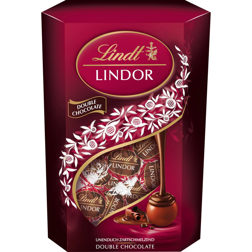 Lindt Lindor Double Chocolate Truffles Box 200g