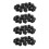 60pcs Black Plastic Blanking End Cap Round Tube Insert Pipe Bung 16mm 1