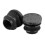 60pcs Black Plastic Blanking End Cap Round Tube Insert Pipe Bung 16mm 3