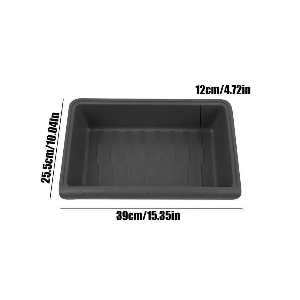 (Black) For Tesla Model Y Under Seat Storage Box Case Car Seat Organizer Vehicle Underseat Drawer Holder for Tesla Model Y Interior Tray