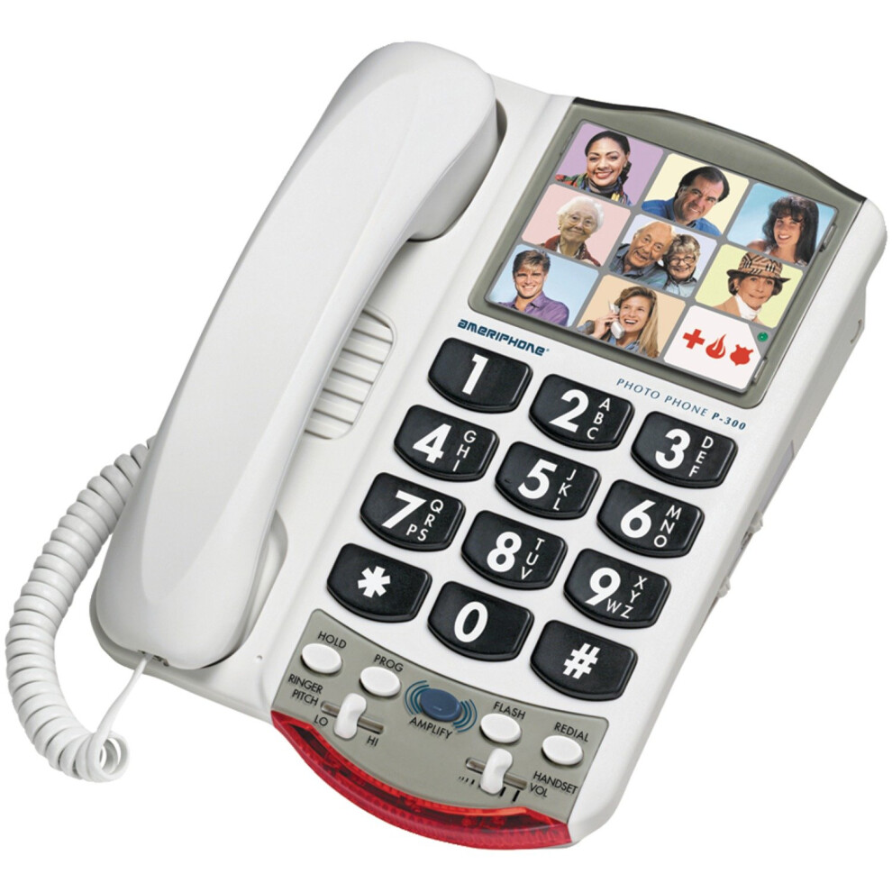 Photos - VoIP Phone Clarity 76593 Amplified Photo Phone WHITE 