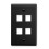 IC107F04BK 4 Port Face Black 1