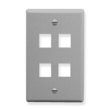 IC107F04GY - 4Port Face - Gray