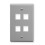 IC107F04GY - 4Port Face - Gray 1