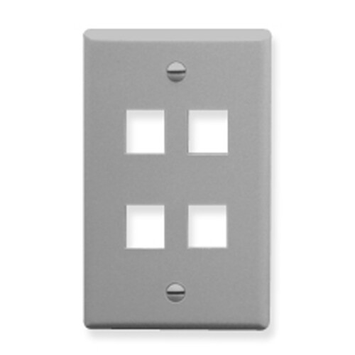 IC107F04GY - 4Port Face - Gray
