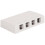 SURFACE MOUNT BOX, ELITE, 4-PORT, WHITE 1