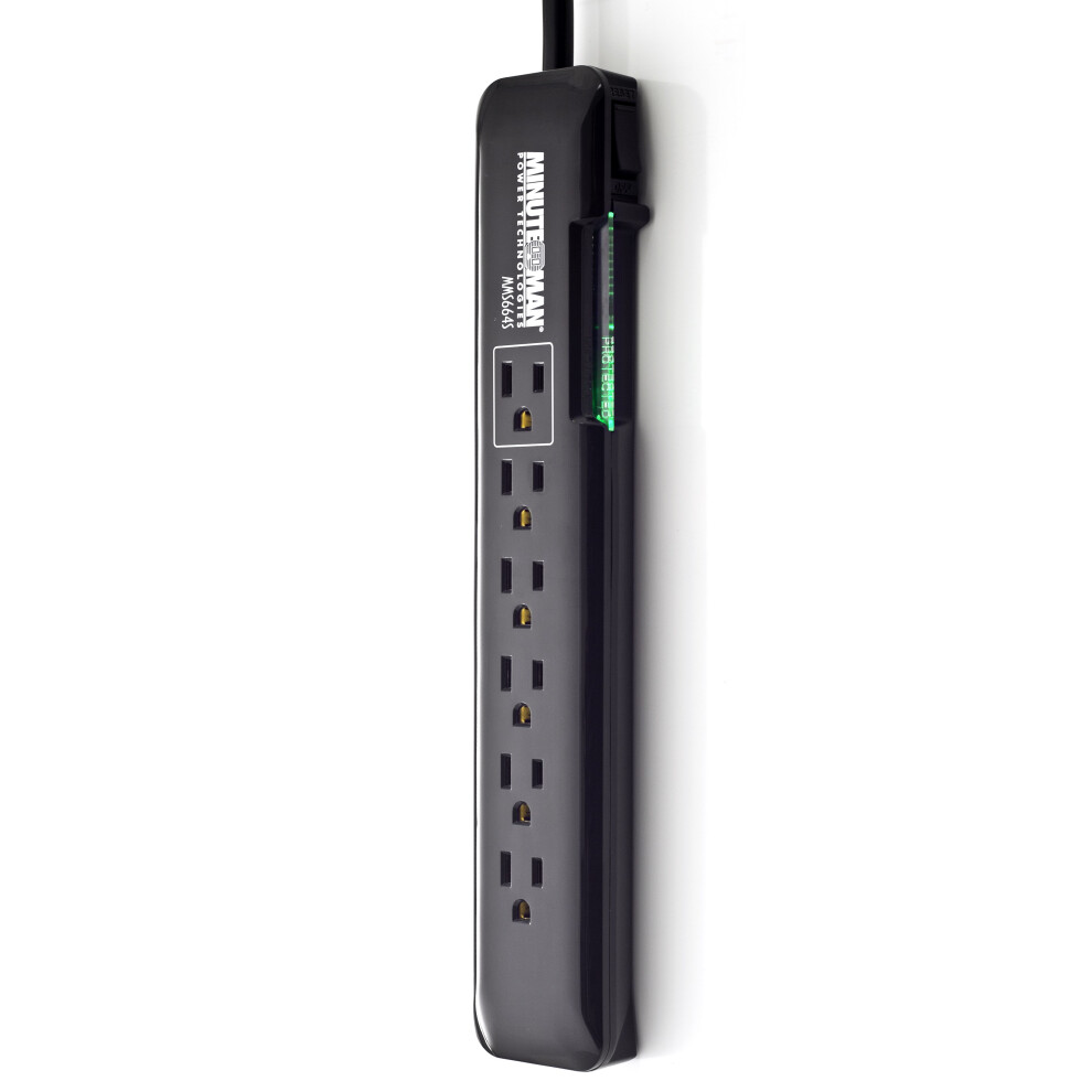 Slimline 6 Outlet Surge Strip, 1080J