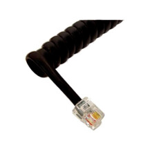 GCHA444006-FFB / 6' FLAT BK Handset Cord