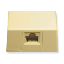 SURFACE MOUNT JACK 8P8C IVORY