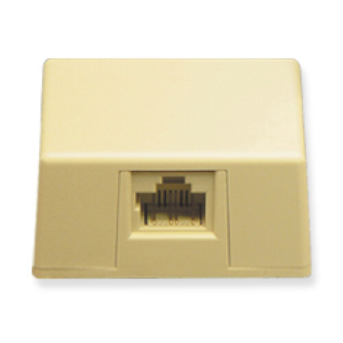 SURFACE MOUNT JACK 8P8C IVORY