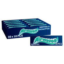 Wrigley's Airwaves Menthol & Eucalyptus Chewing Gum(Pack of 30)