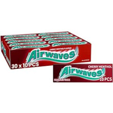Wrigley's Airwaves Cherry Menthol Chewing Gum(pack of 30)