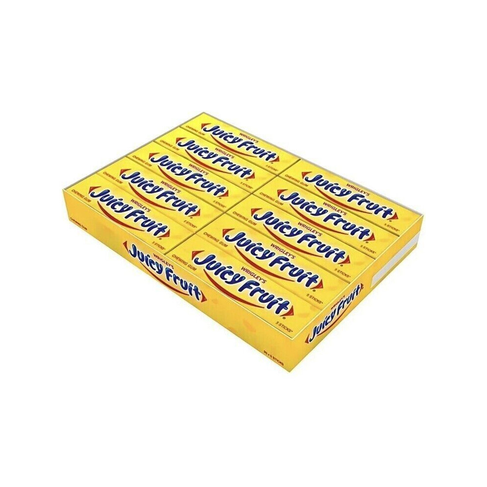 Wrigley's Juicy Fruit Chewing Gum 5 Sticks (Pack of 20)