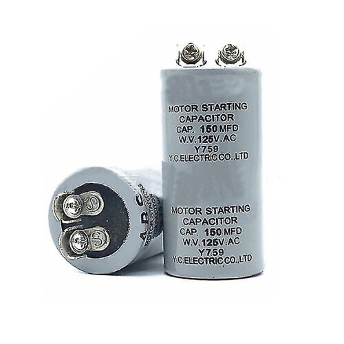 Cylinder 150mfd 125vac Motor Starting Run Capacitor