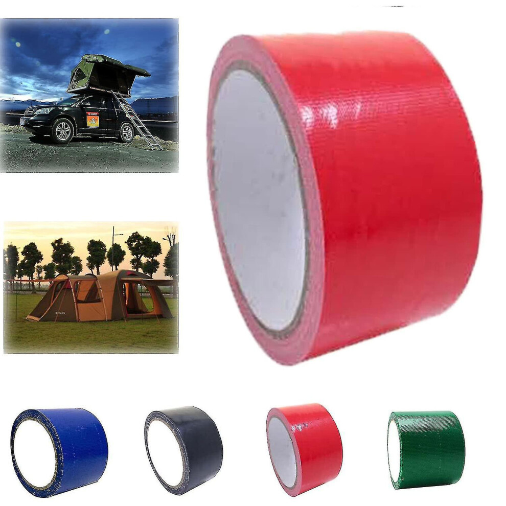 (Red) 1Pcs High Adhesive Tarpaulin Tape,Tent Repair Tape, Universal Tarpaulin Awning Repair Tapes For Tarpaulin, Awning, Tent-5M 9158807150419