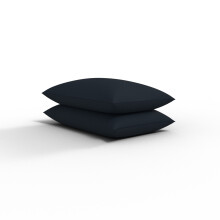 (Black, Pair of Pillowcases) Plain Dye Poly Cotton Fitted Bed Sheet Super Soft Luxury & Comfy Easy Care Bed Sheet Available in 17 different Colours