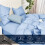 (Sky Blue , Double ) Luxury Reversible Duvet Covers Quilt Quilted Bedding Set 3