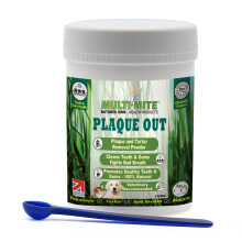 Plaque Out 100g Pot - Tartar Plaque Remover Bad Breath for Dog & Cats