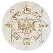 Metaphysical Message Board Wooden Star Pendulum Board Dowsing Divination Board