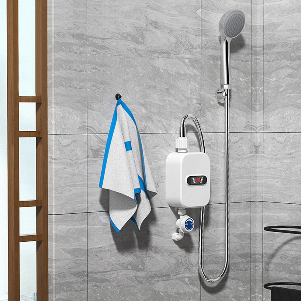 Kitchen Accessories 3000W Instant Electric Water Heater Fast Heating Mini Small Electric Kitchen Treasure Thermostatic Shower Shower Set Home Accessor 9158807153748
