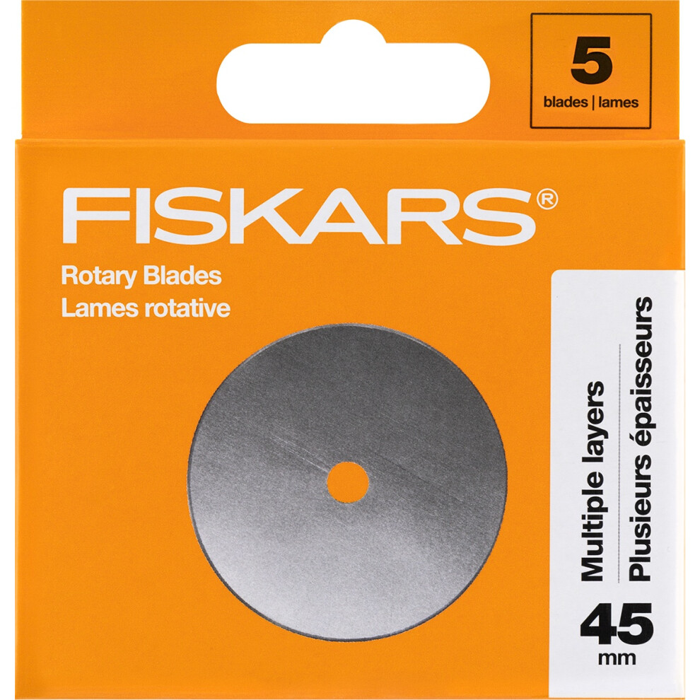 Fiskars Straight Rotary Blades 45mm 5/Pkg1065947