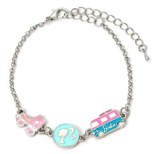 Kettenarmband - CARAT - Barbie - Silhouette, Rollschuhe, Wohnmobil
