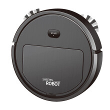 Smart Robot Vacuum Cleaner 3-In-1 Household Cleaning Machine Black