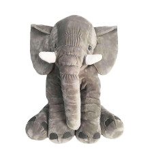 (Gray, 60CM) 40/60 Cm Regenboghorn Elephant Pillow Plush Animal Cushion Plush Toy
