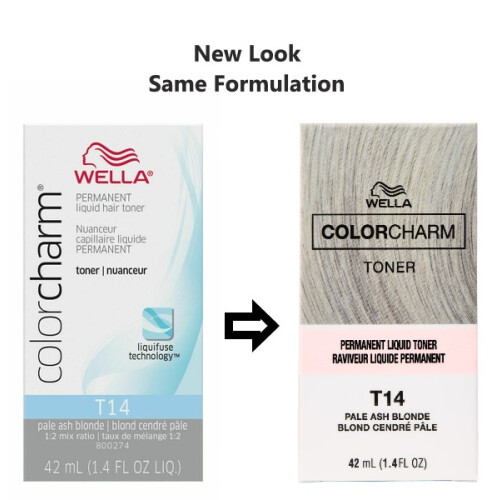 Wella Color Charm Permanent Liquid Toner – T14 Hellaschblond, Wella 40 ml 2