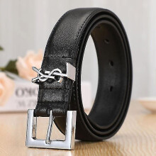 (115cm) Leather Letter Belts Smooth Buckle Women Belt All-match Ladies Casual Belts Women Fashion Simple Chic Belts