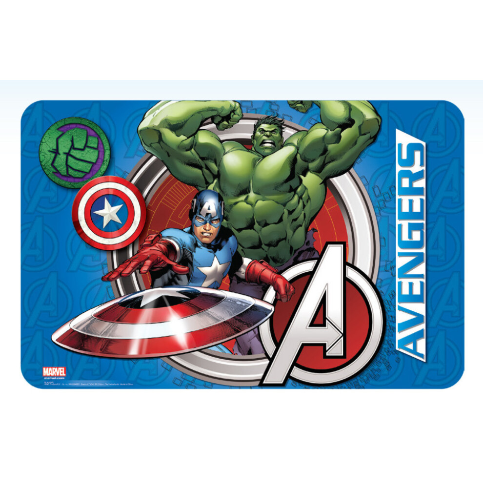 Marvel Avengers Placemat 43 x 28 cm Kids Tablemat Hulk Captain America