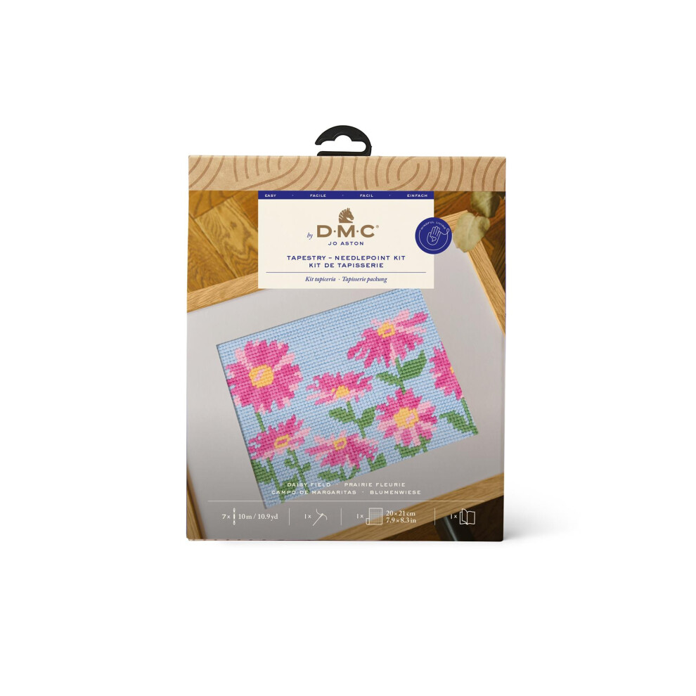 DMC Tapestry & Needlepoint Kit Daisy Field by Jo Aston - Easy