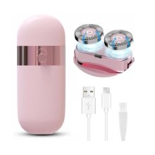 Facial Hair Remover for Women, Portable Flawless Epilator, Painless Electric Shaver for Face Chin Lip Bikini Arms Underarm(Pink)