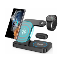 3-in-1 Fast Wireless Charger Stand for Samsung Galaxy, iPhone, Watch & Buds