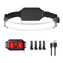 Headlamp Rechargeable, Super Bright 1000 Lumen LED with White Red Light, 230 Wide Beam Illumination Waterproof Headlamp, 5 Modes Headlamps(Black)