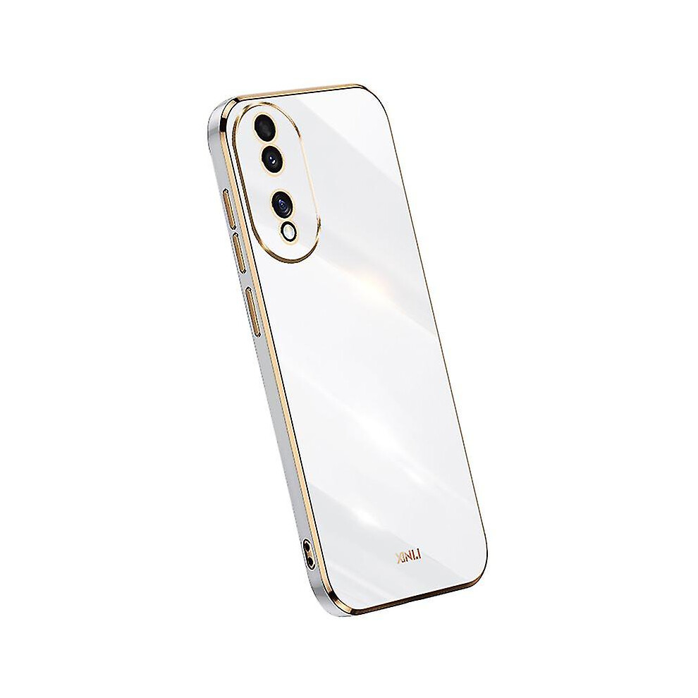 (White) Xinli For Honor 90 Shockproof Phone Case Precise Lens Cut-Out Tpu Electroplated Cover White 9158807162160