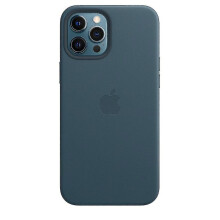 Clover Compatible Replacement Lessic Official Apple Iphone 12 Pro Max Leather Case With Magsafe - Baltic Blue D3hwy Abc