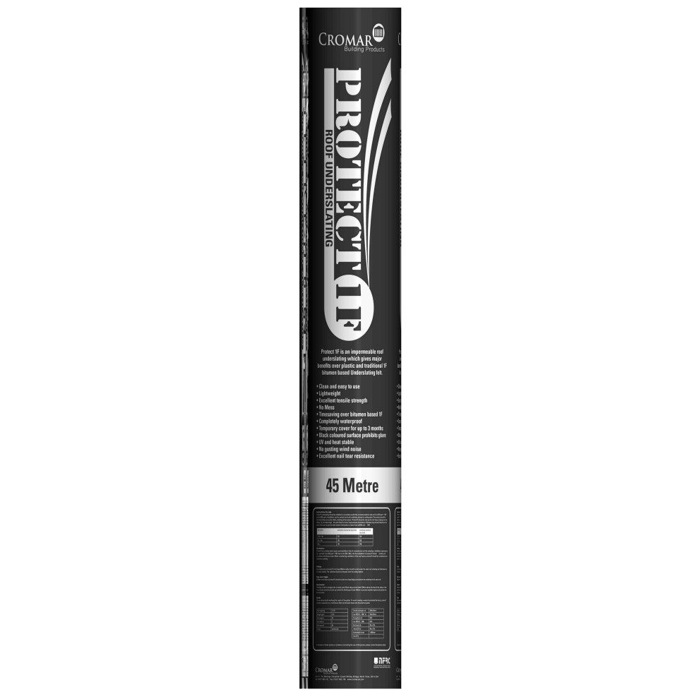 PROTECT 1F Roof Underslating non breathable roof membrane, 1m x 45m