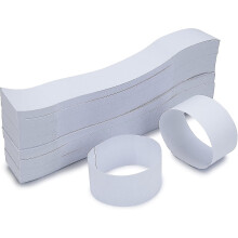 Pack Of 500 Currency Band Bundles Self Sealing Currency Straps Bands Money Bill Wrappers (blank White - 500 Pcs)