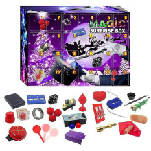 Magic Surprise Box Advent Calendar 2023 For Kids 24pcs Magic Tricks Props Kit Christmas Countdown Calendar Magic Toys Gifts For Boys And Girls