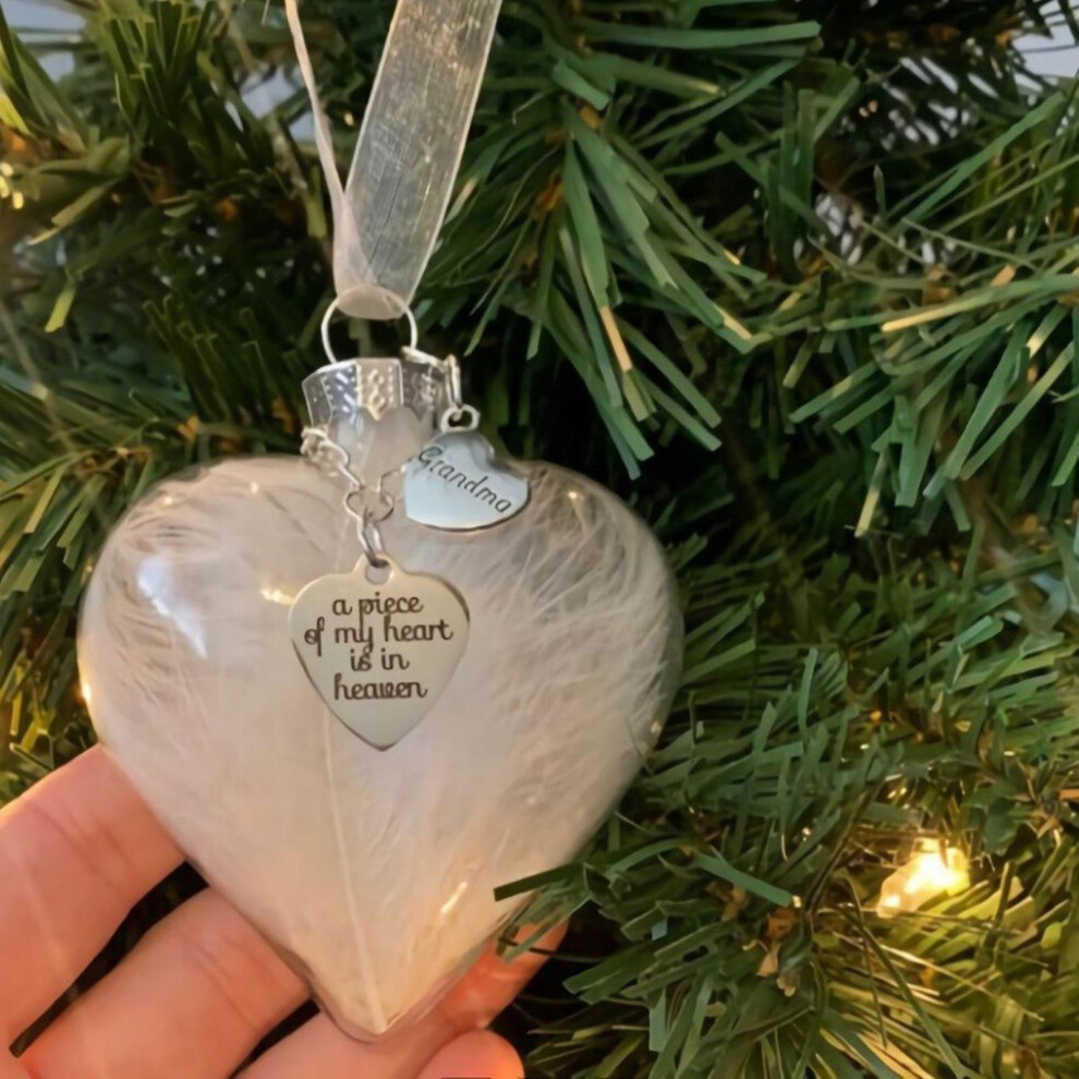 (DAUGHTER) Christmas Hanging Heart Ball With Pendant Home Decor Clear Appearance Xmas Balls Ideal Gifts For Home Decoration-image-OPC-PDSQ8VQ-NEW