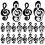 20 Pcs Mini Erasers Cute Small Erasers Music Note Shaped Erasers For Students 3