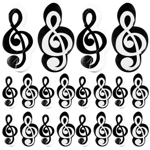 20 Pcs Mini Erasers Cute Small Erasers Music Note Shaped Erasers For Students 2
