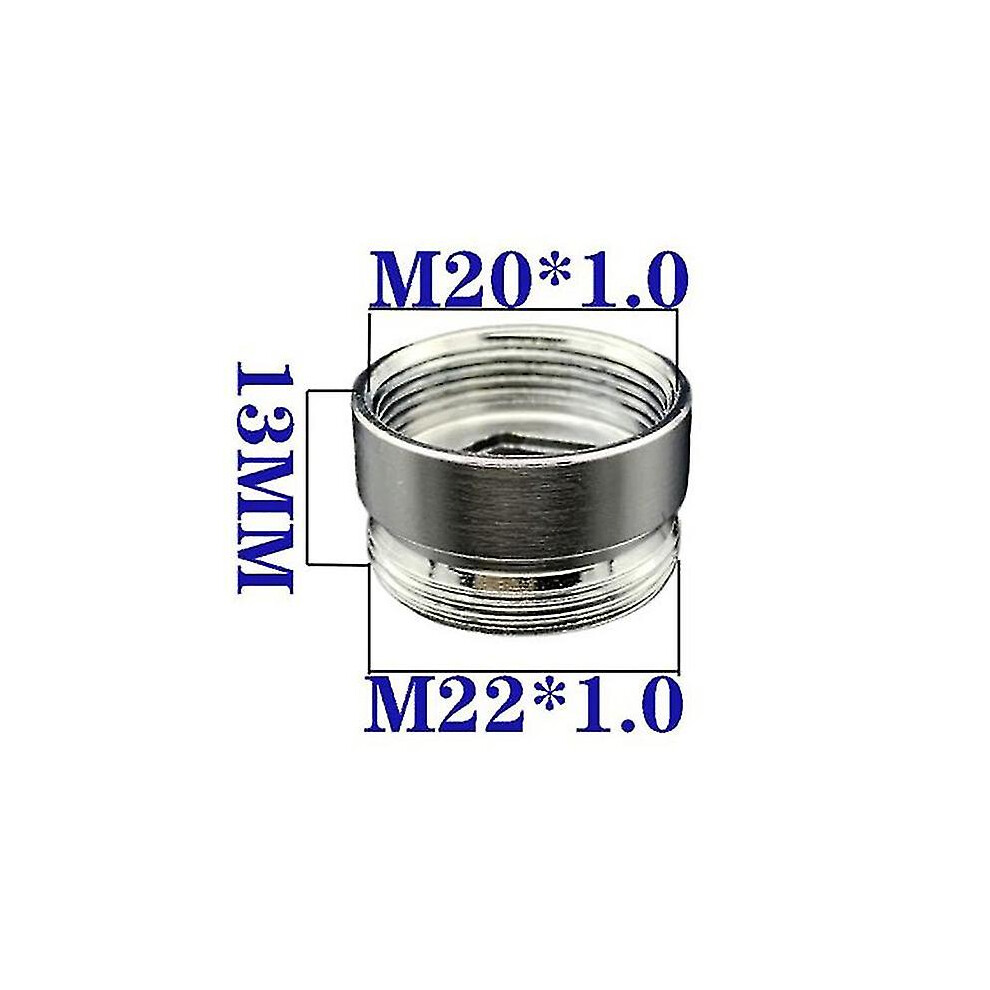 Stainless Steel M22 To M20 Thread Connector Faucet Joints Water Tap Adapter 9158807181383