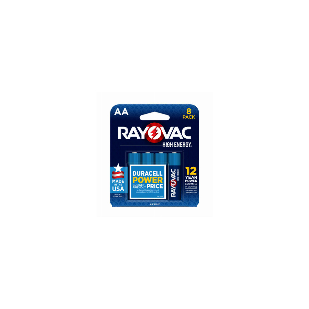 Alkaline Batteries, AA, 8-Pk. 815-8K