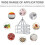 3-tier Sweater Drying Rack Hanging Clothes Hanging Dryer Laundry Mesh Drying Rack, Foldable Clothin 2