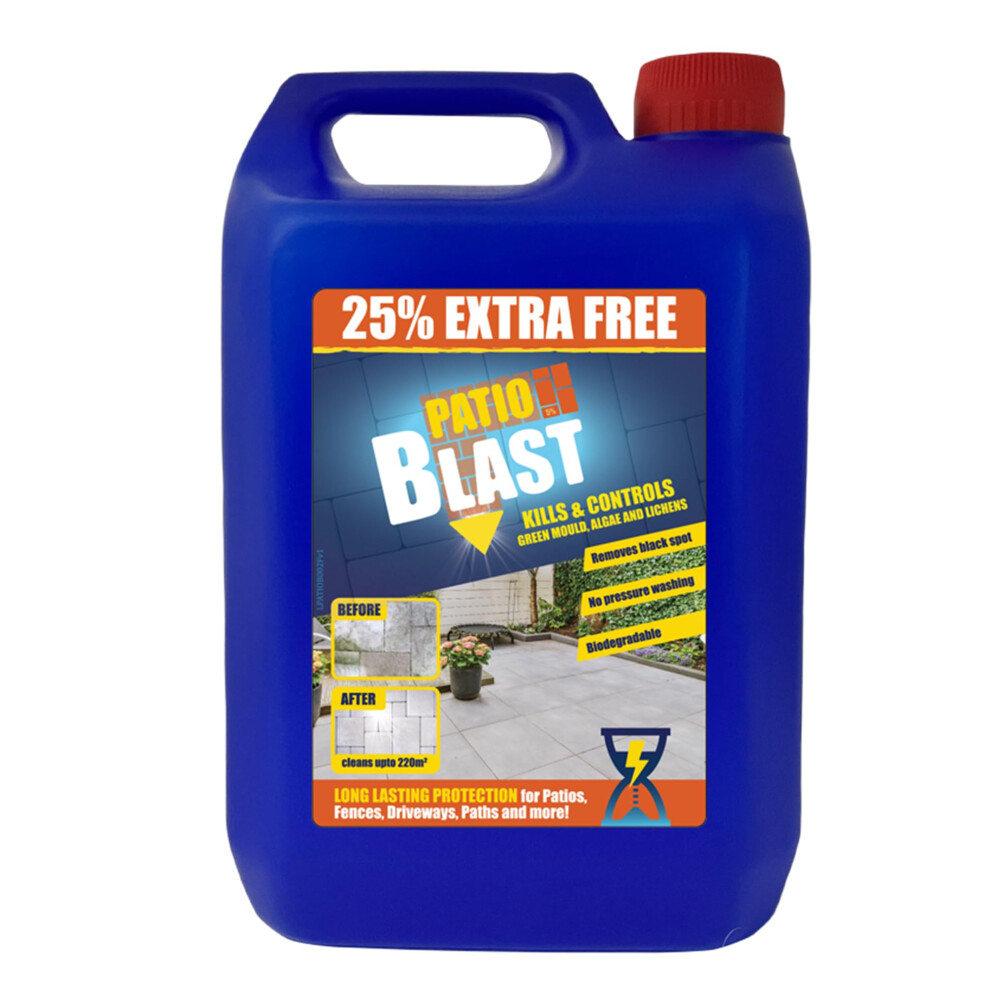 Cleaner Fluid – High-Efficacy Algae, Moss, & Mould Remover for Garden, Paths, Drives, & Decking – Long-Lasting Spray & Leave Formula, 5L